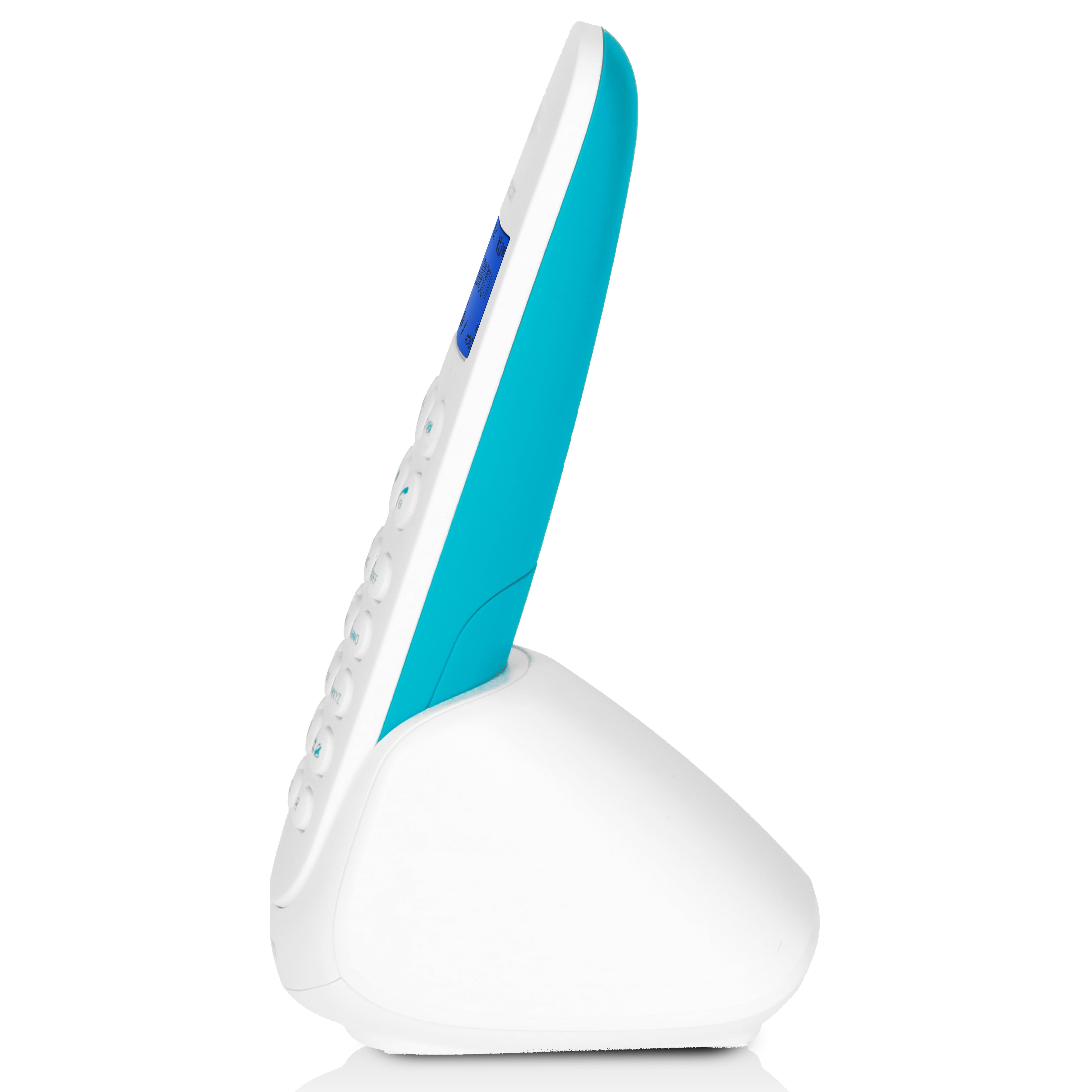 Schnurloses Telefon mit 1 Hörer Blau