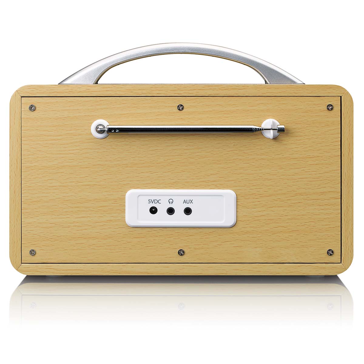 Internet-DAB+/FM-Radio mit Bluetooth®-Fernbedienung und wiederaufladbarem Akku Weiß