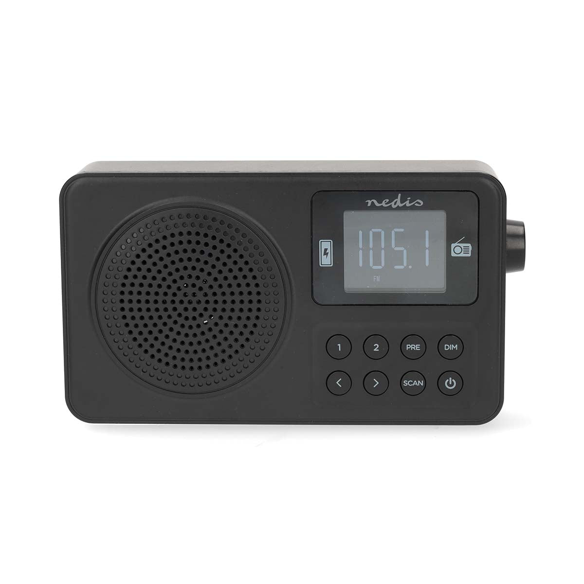 FM-Radio | Tragbare Ausführung | FM | Akkubetrieben / Stromversorgung über USB | Digital | 2 W | Monitorgröße: 1.77 " | Scharz-weiß Monitor | Bluetooth® | Kopfhörerausgang | Wecker | Schwarz