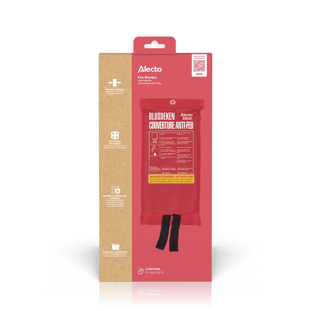Fire blanket 120 x 180 cm