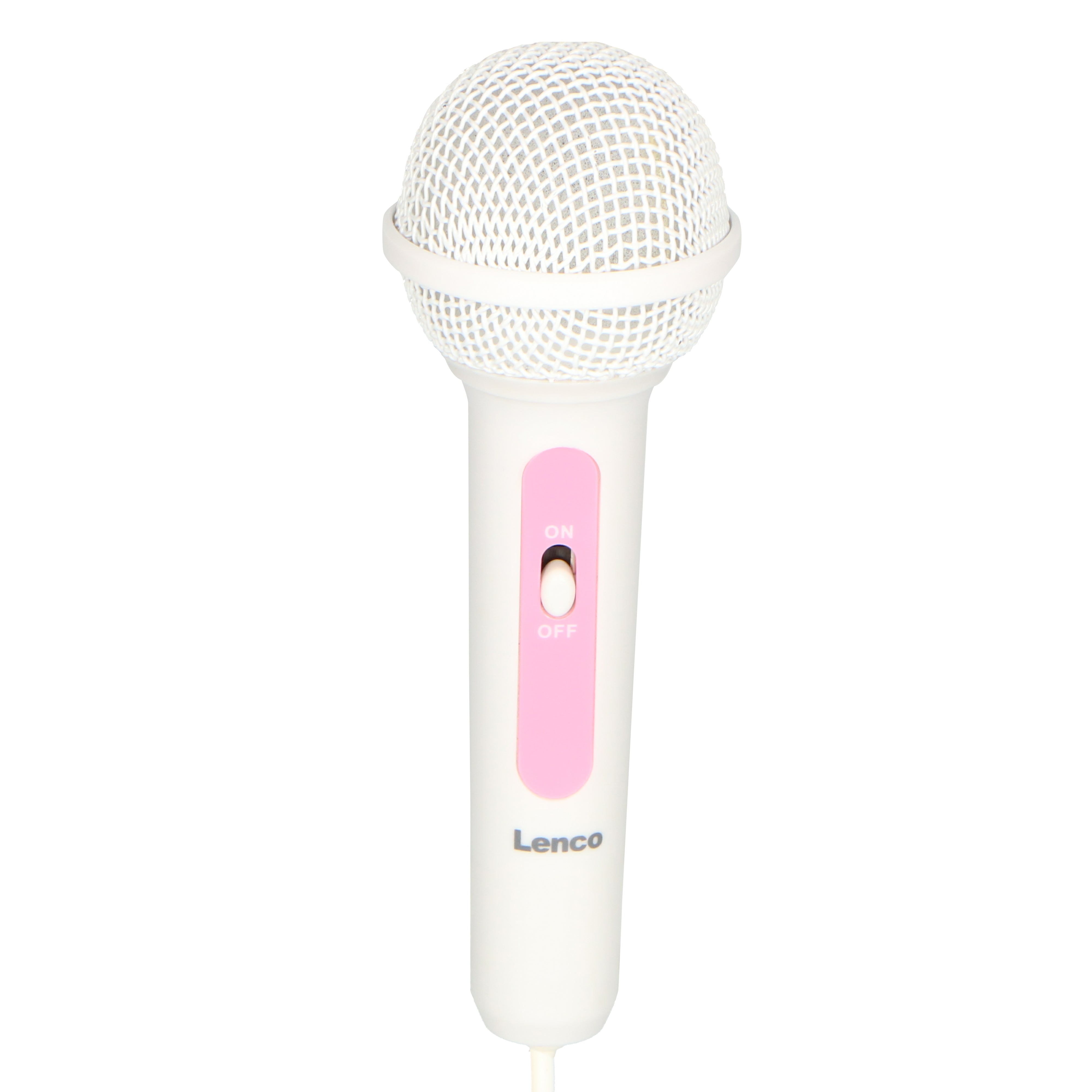 Tragbares FM Radio CD/MP3/USB Mikrofon & Lichteffekte Rosa