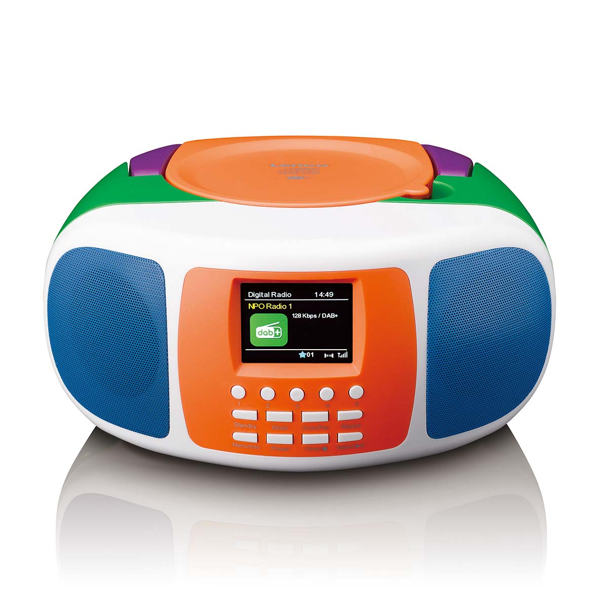 Tragbares DAB+/FM-Radio mit Bluetooth®, CD-Player und großem LCD-Farbdisplay