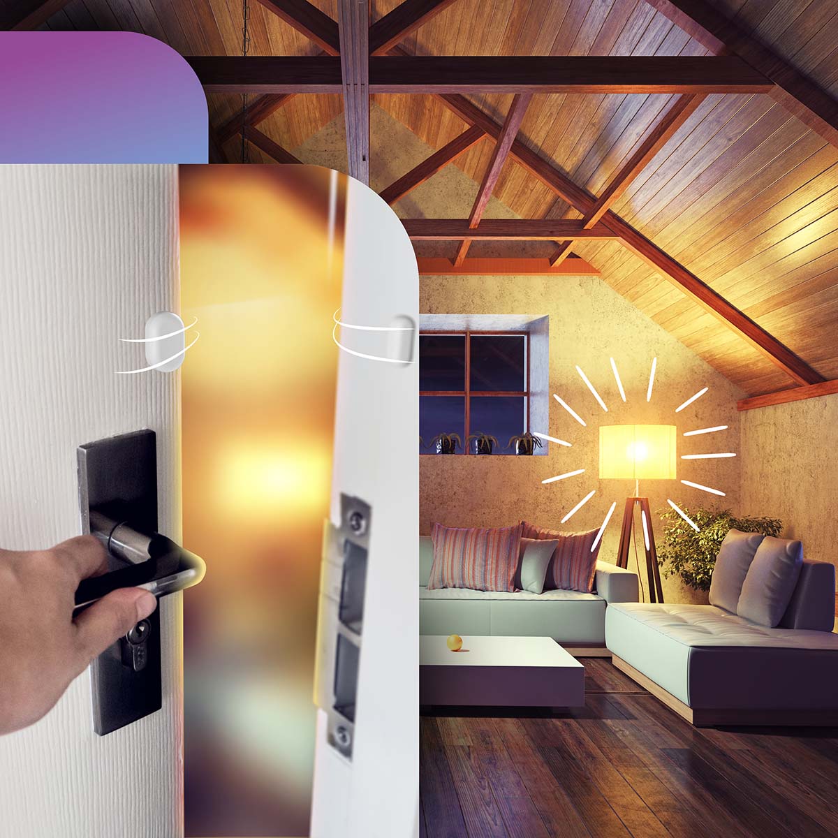 SMART-DOOR10 Smarter Zigbee Tür-/Fensterkontaktsensor
