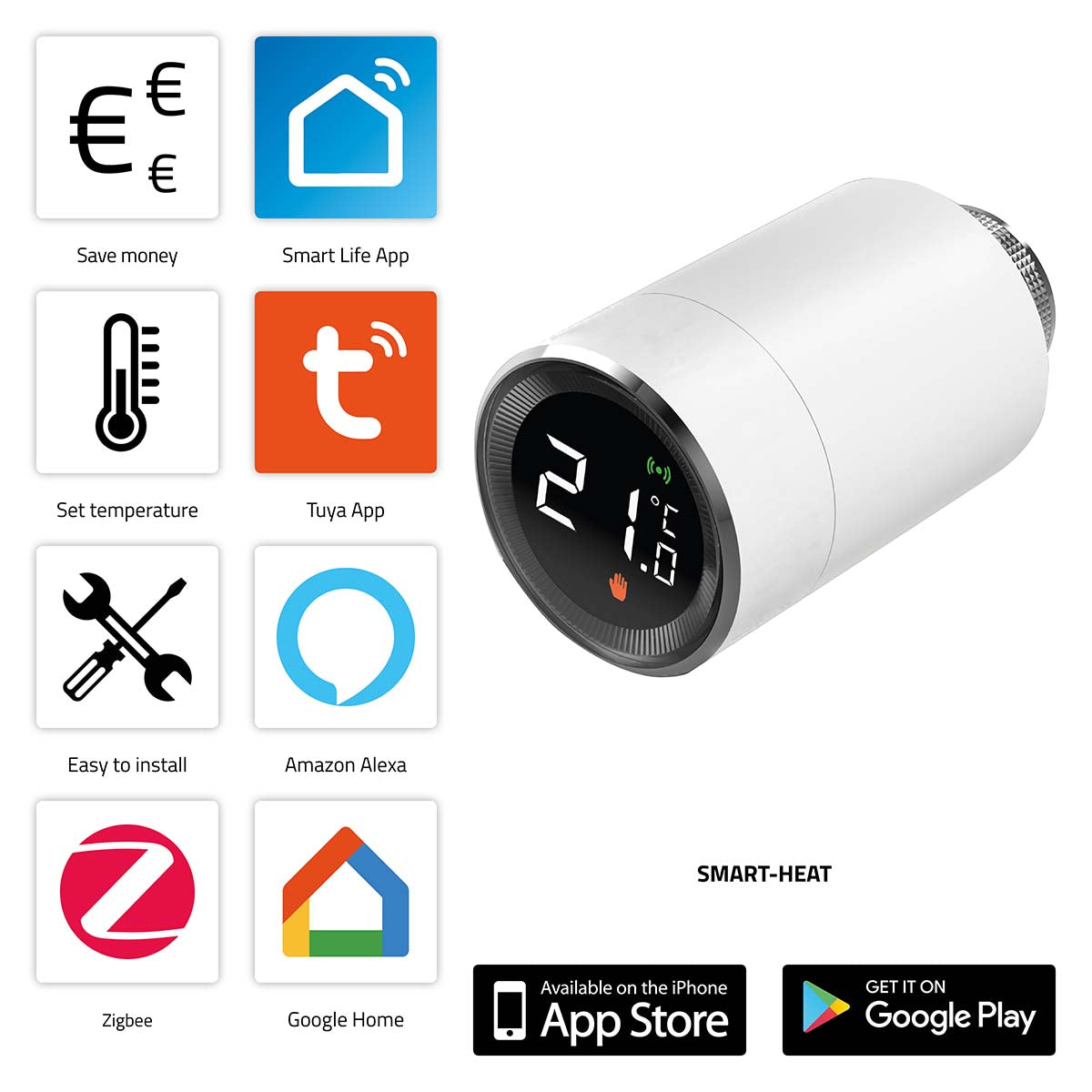 Smart Zigbee Thermostat-Heizkörperventil