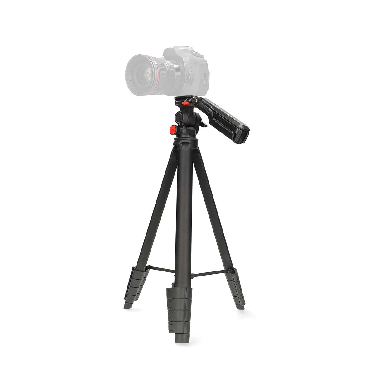 Stativ | Maximale Belastbarkeit: 3 kg | Min. arbeitshöhe: 41.5 cm | Max. Arbeitshöhe: 160 cm | 5 Segmente | Pan & Tilt | Tragetasche enthalten | ABS / Aluminium | Schwarz