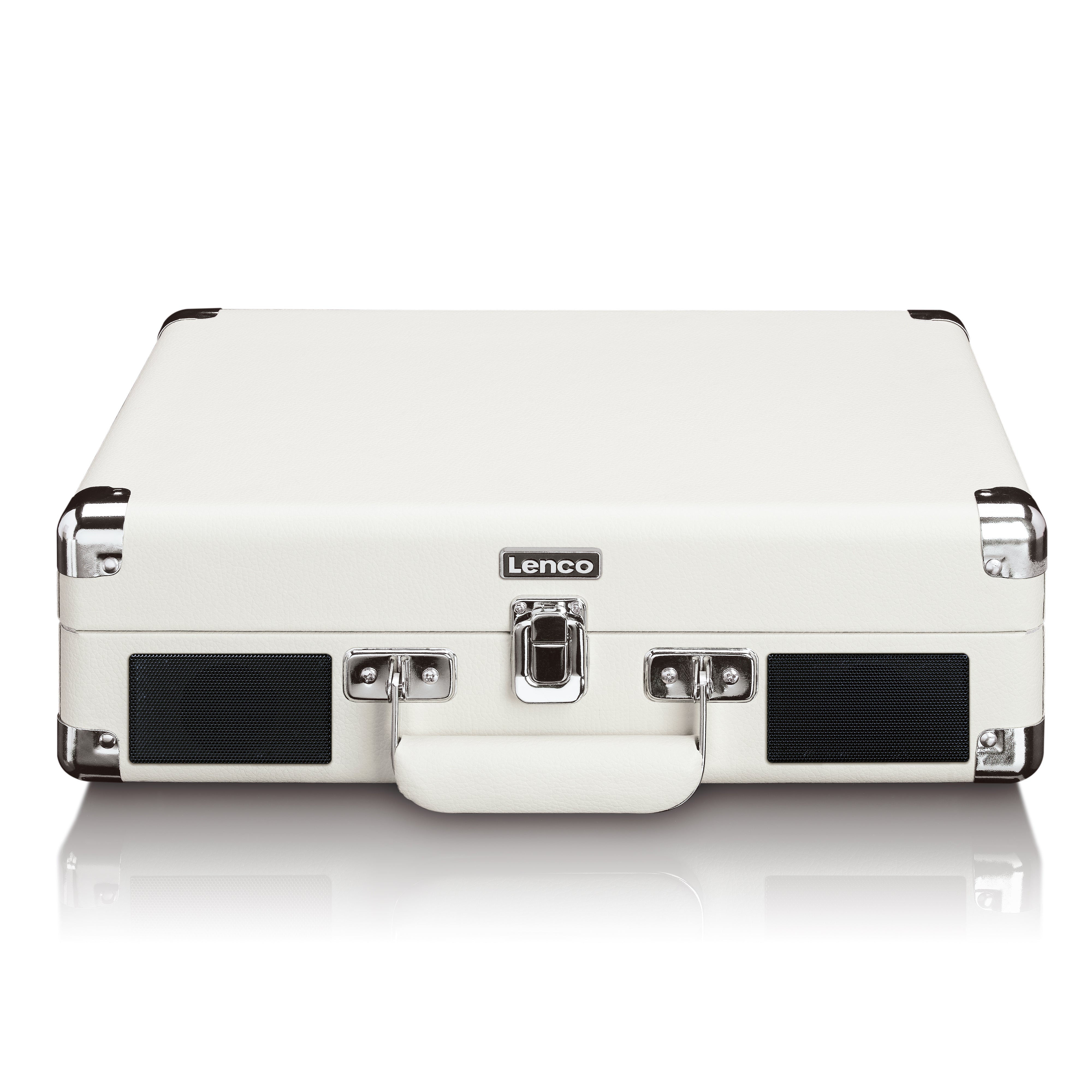 Bluetooth® Plattenspieler mit eingebauten Lautsprechern Cream