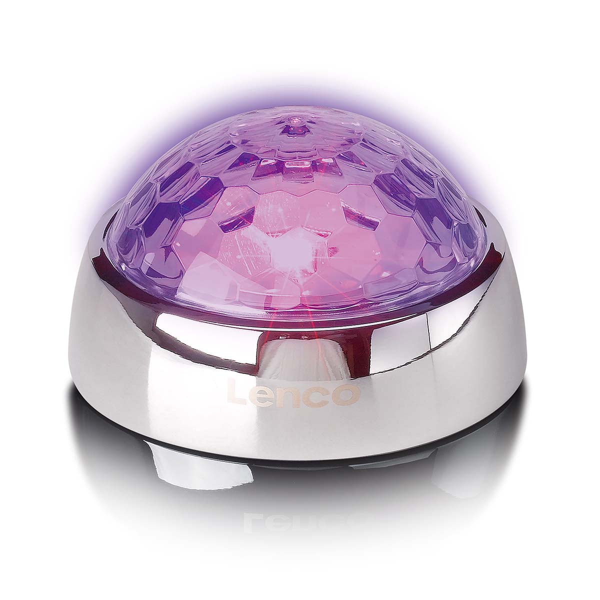 Mittelstabilisator mit Party LED Light für Plattenspieler Silber