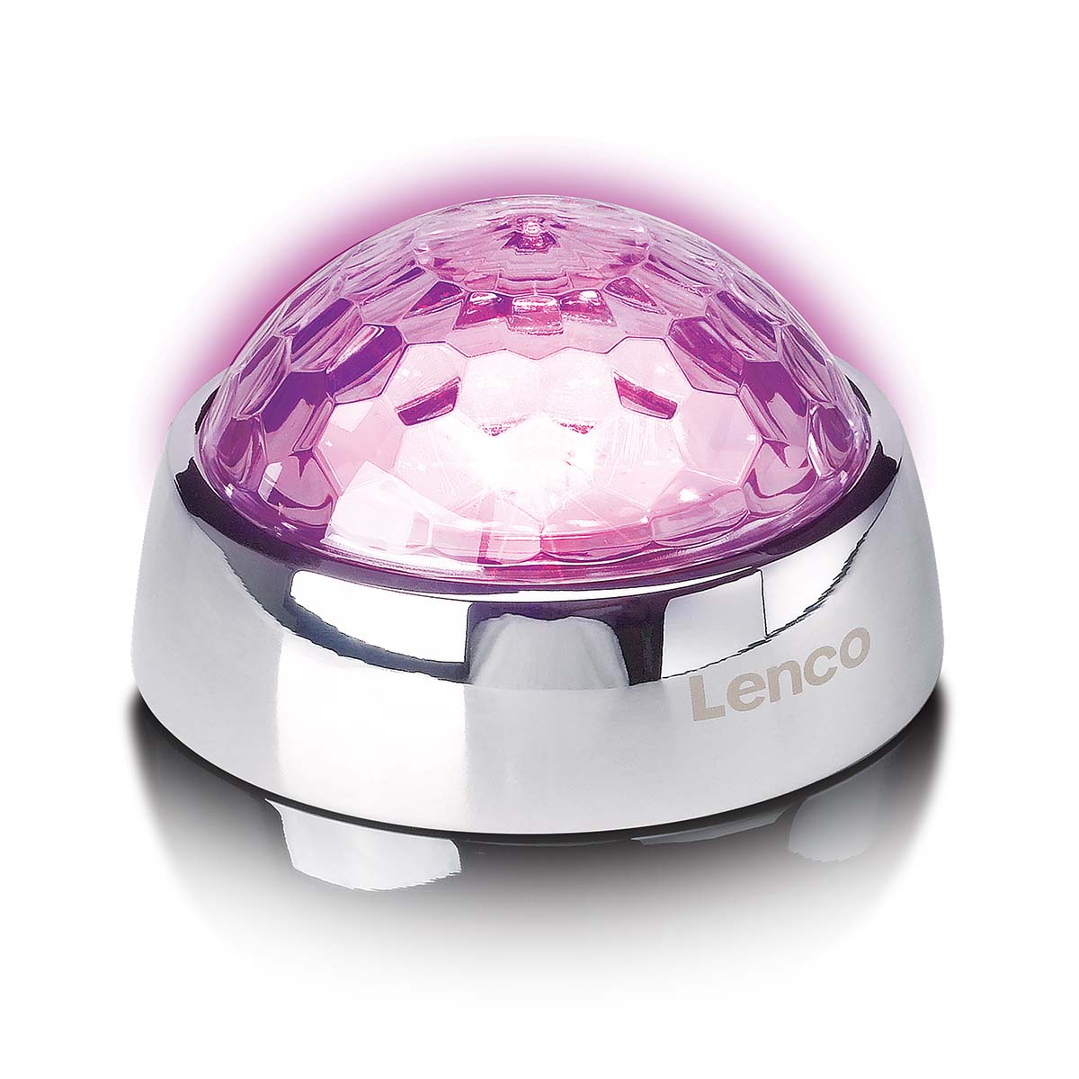 Mittelstabilisator mit Party LED Light für Plattenspieler Silber