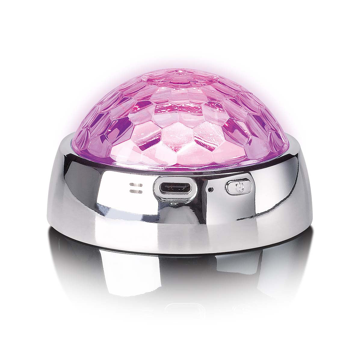 Mittelstabilisator mit Party LED Light für Plattenspieler Silber