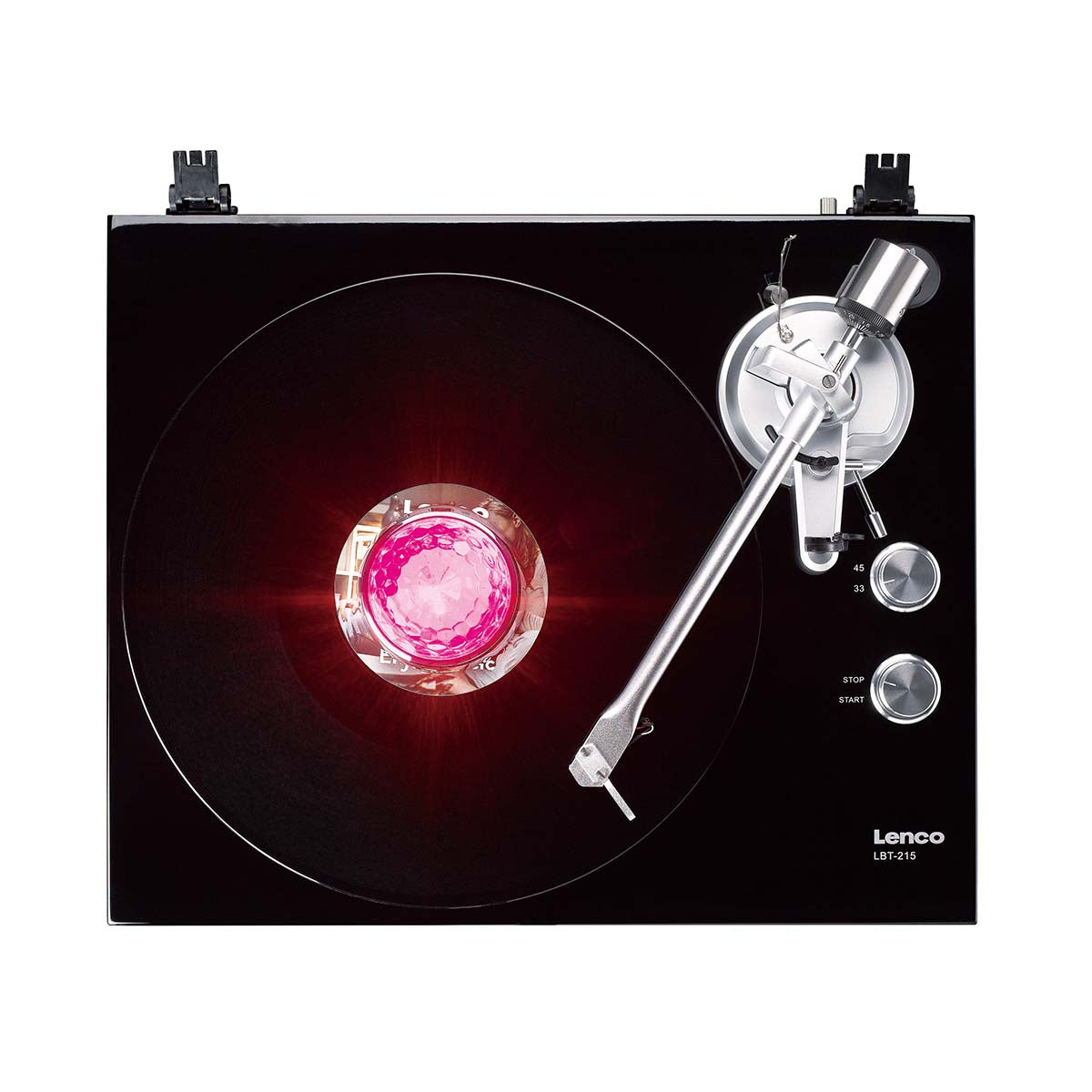 Mittelstabilisator mit Party LED Light für Plattenspieler Silber
