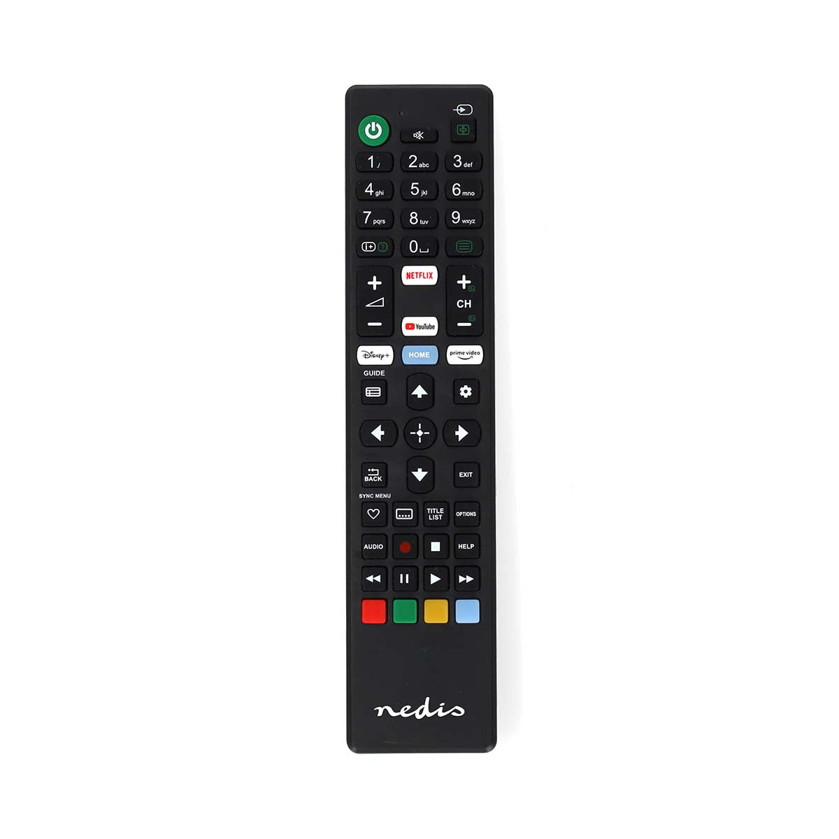 Ersatz Fernbedienung | Passend für: Sony | Fest | 1 Gerät | Amazon Prime / Disney + Button / Netflix Button / Youtube Button | Infrarot | Schwarz