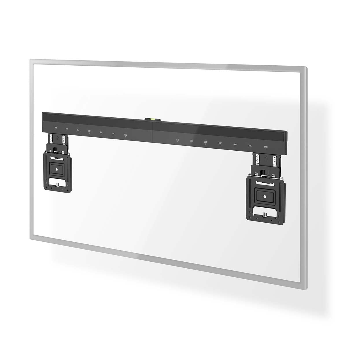Feste TV-Wandhalterung | 43 - 100 " | maximal unterstützes Bildschirmgewicht: 75 kg | Minimaler Wandabstand: 9.50 mm | Stahl | Schwarz