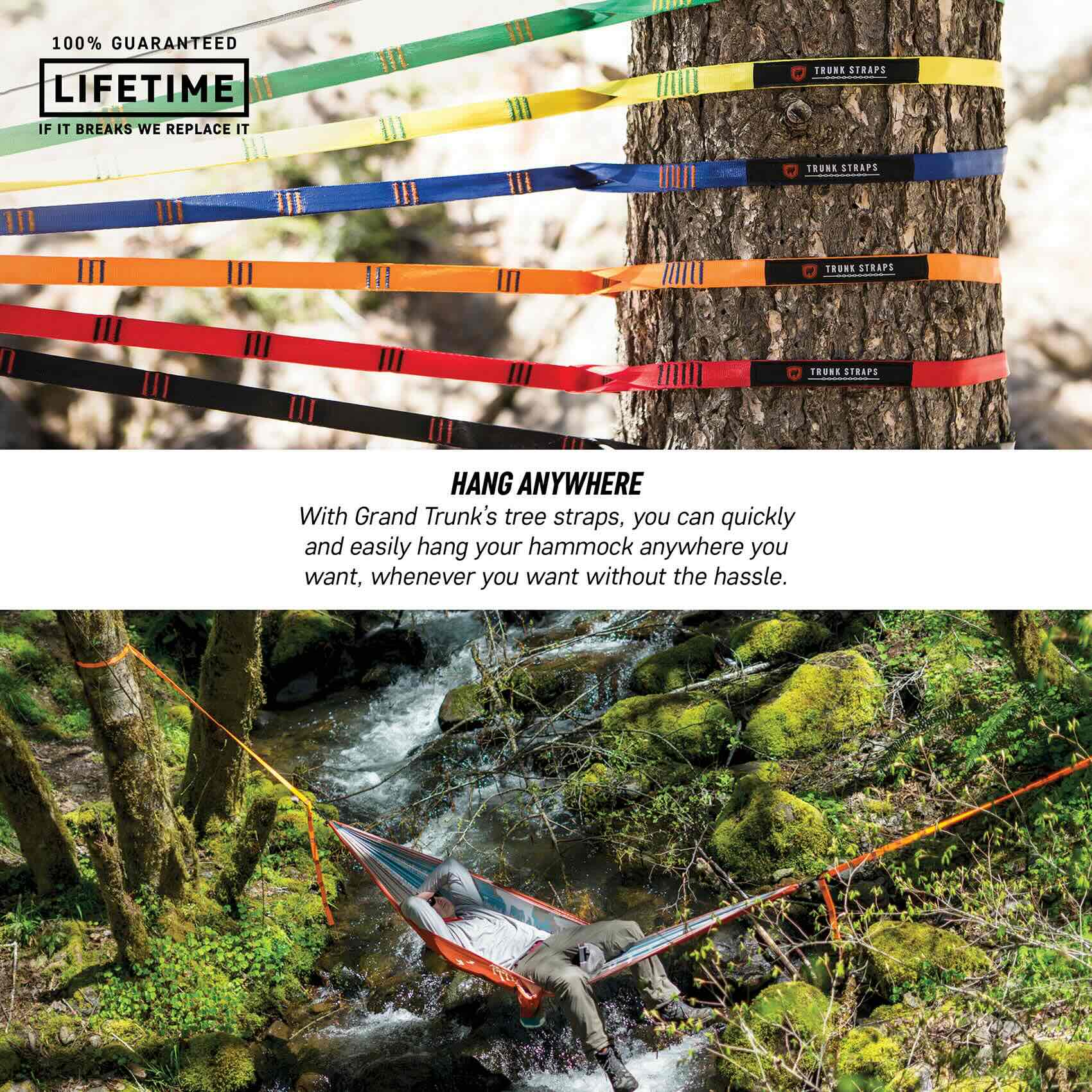 Grand Trunk Hammock Suspension Straps (forest)