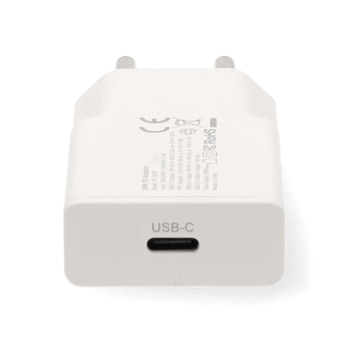 Netzladegerät | 20 W | GaN | PD3.0 | Schnellladefunktion | 1.67 A / 2.22 A / 3.0 A | Anzahl der Ausgänge: 1 | USB-C™ | Automatische Spannungswahl | Weiss
