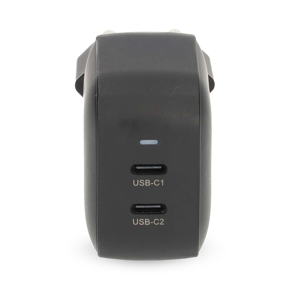 Netzladegerät | 45 W | GaN | PD3.0 | Schnellladefunktion | 2.25 A / 3.0 A | Anzahl der Ausgänge: 2 | 2x USB-C™ | Automatische Spannungswahl | Schwarz