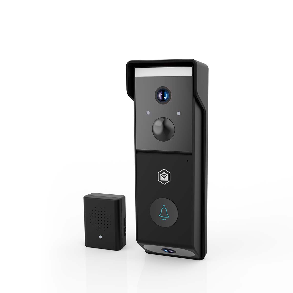 SmartLife Video-Türsprechanlage | Wi-Fi | Batteriebetrieben | Full HD 1080p | Cloud Storage (optional) / microSD (not enthalten) | IP54 | mit Bewegungssensor | Nachtsicht | Schwarz