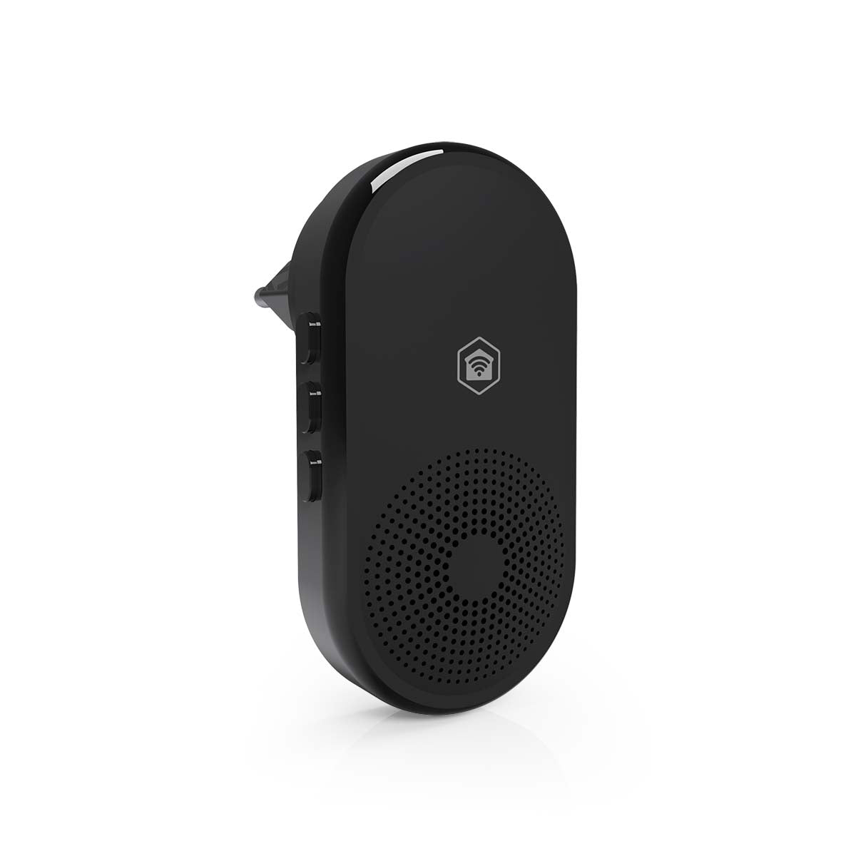 SmartLife Gong | 433 MHz | Zubehör für: WIFICDP11BK / WIFICDP21BK / WIFICDP31BK | Netzstromversorgung | 55 Klänge | 110 - 240 V AC 50/60 Hz | Verstellbares Volumen | Schwarz
