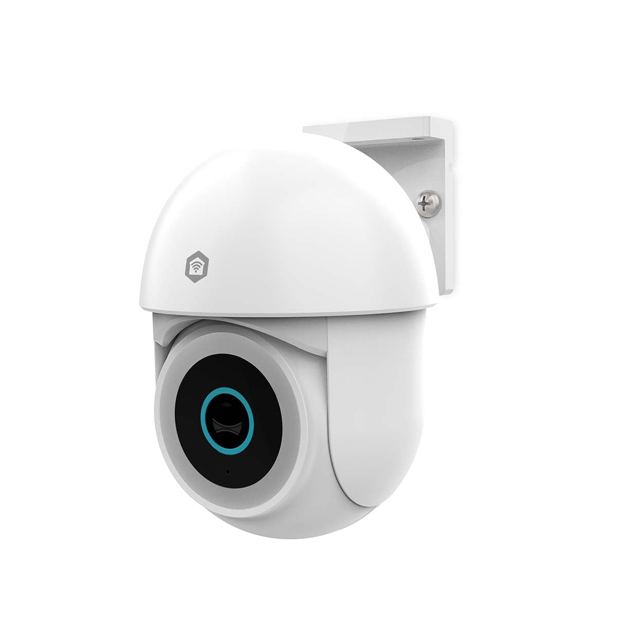 SmartLife Außenkamera | Wi-Fi | Spotlight | 3MP Full HD 1296p | Pan tilt | IP65 | Cloud Storage (optional) / microSD (not enthalten) / Onvif | 5 V DC | mit Bewegungssensor | Nachtsicht | Weiss