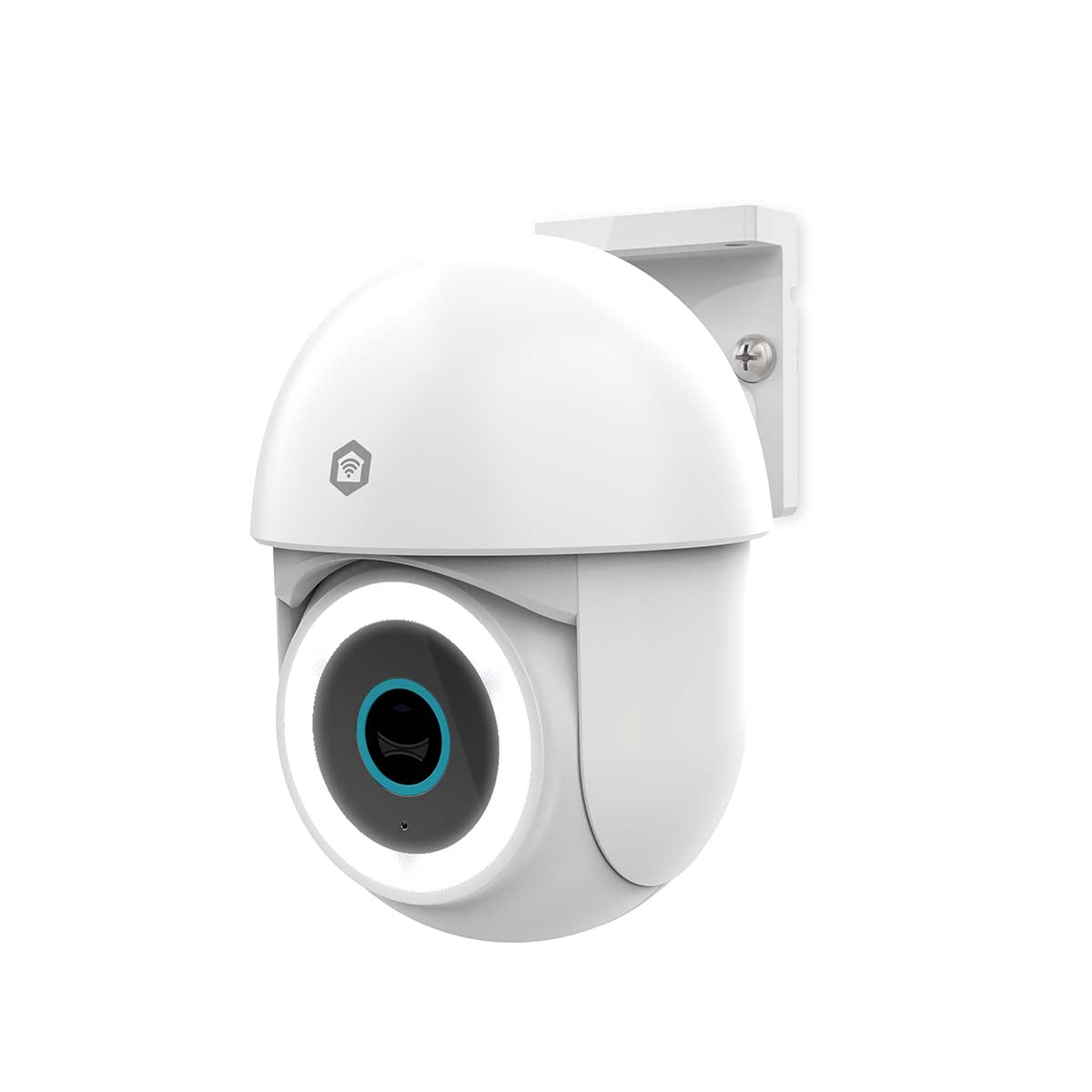 SmartLife Außenkamera | Wi-Fi | Spotlight | 3MP Full HD 1296p | Pan tilt | IP65 | Cloud Storage (optional) / microSD (not enthalten) / Onvif | 5 V DC | mit Bewegungssensor | Nachtsicht | Weiss