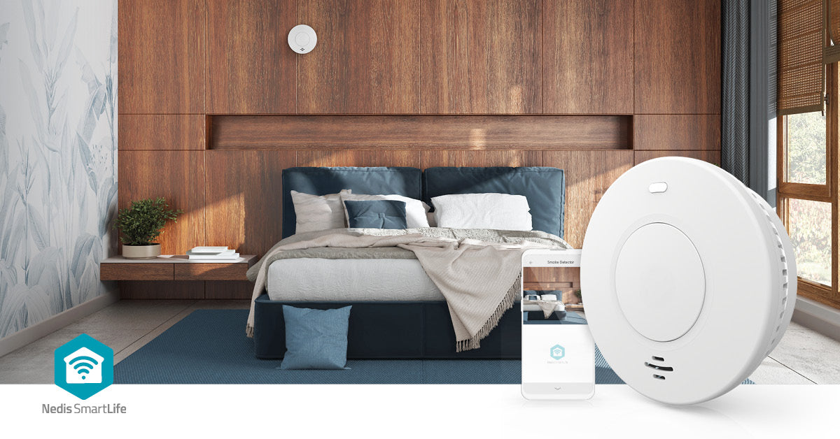 SmartLife Rauchmelder | Wi-Fi | Batteriebetrieben | Sensorlebensdauer: 10 Jahre | EN 14604 | Max. Batterie-Lebensdauer: 120 Monate | 85 dB | Weiss | 1 Stück