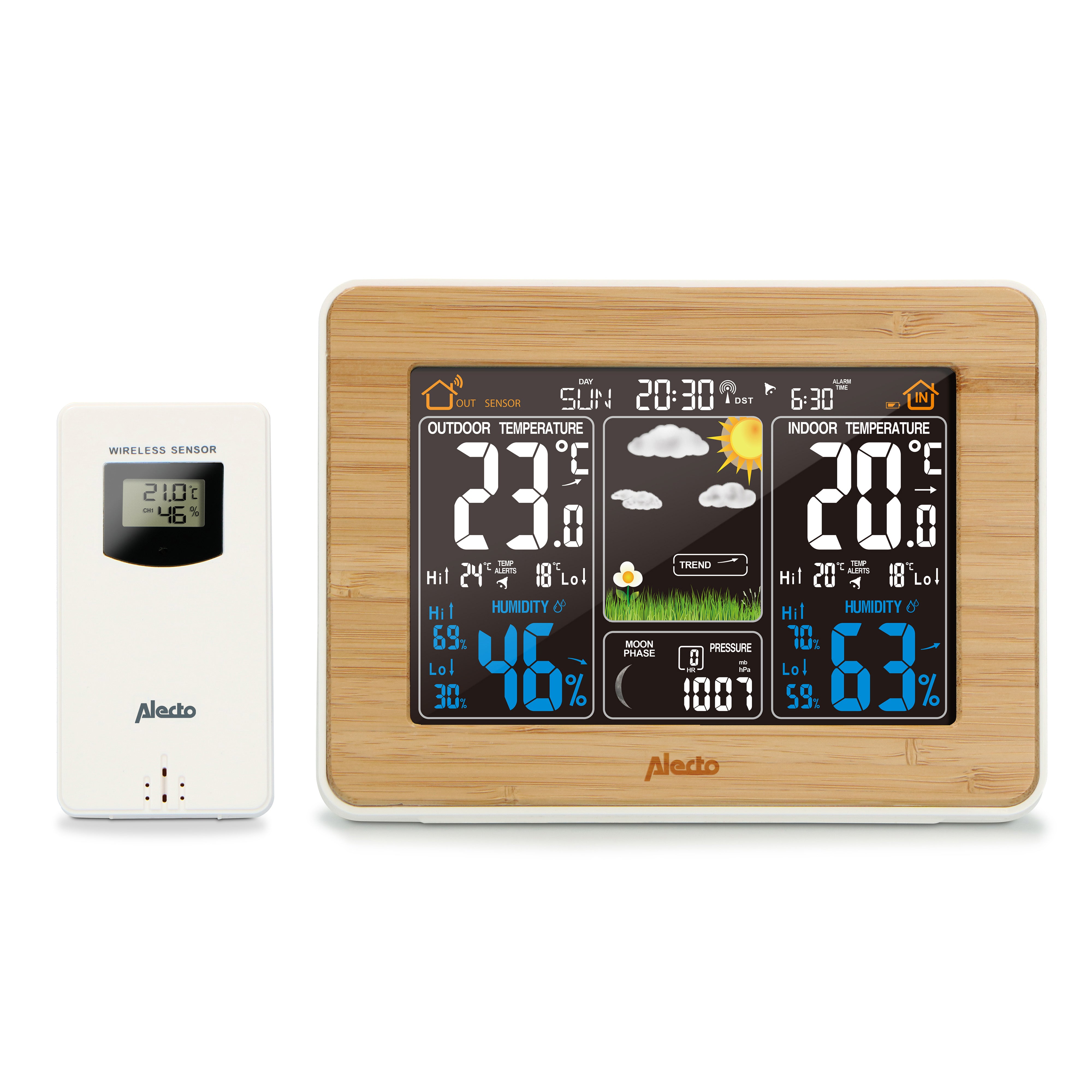 Weather station with wireless sensor Bamboo