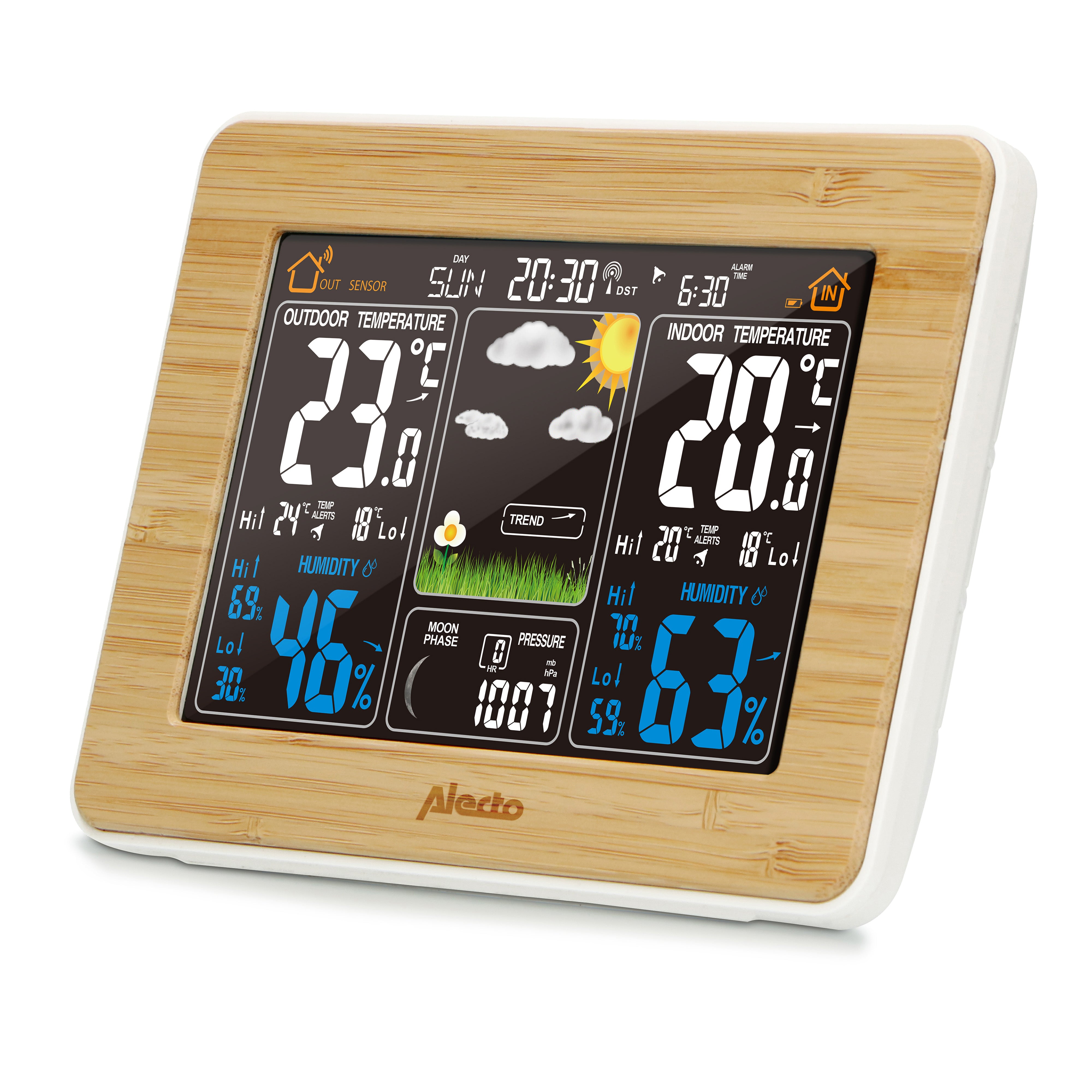 Weather station with wireless sensor Bamboo