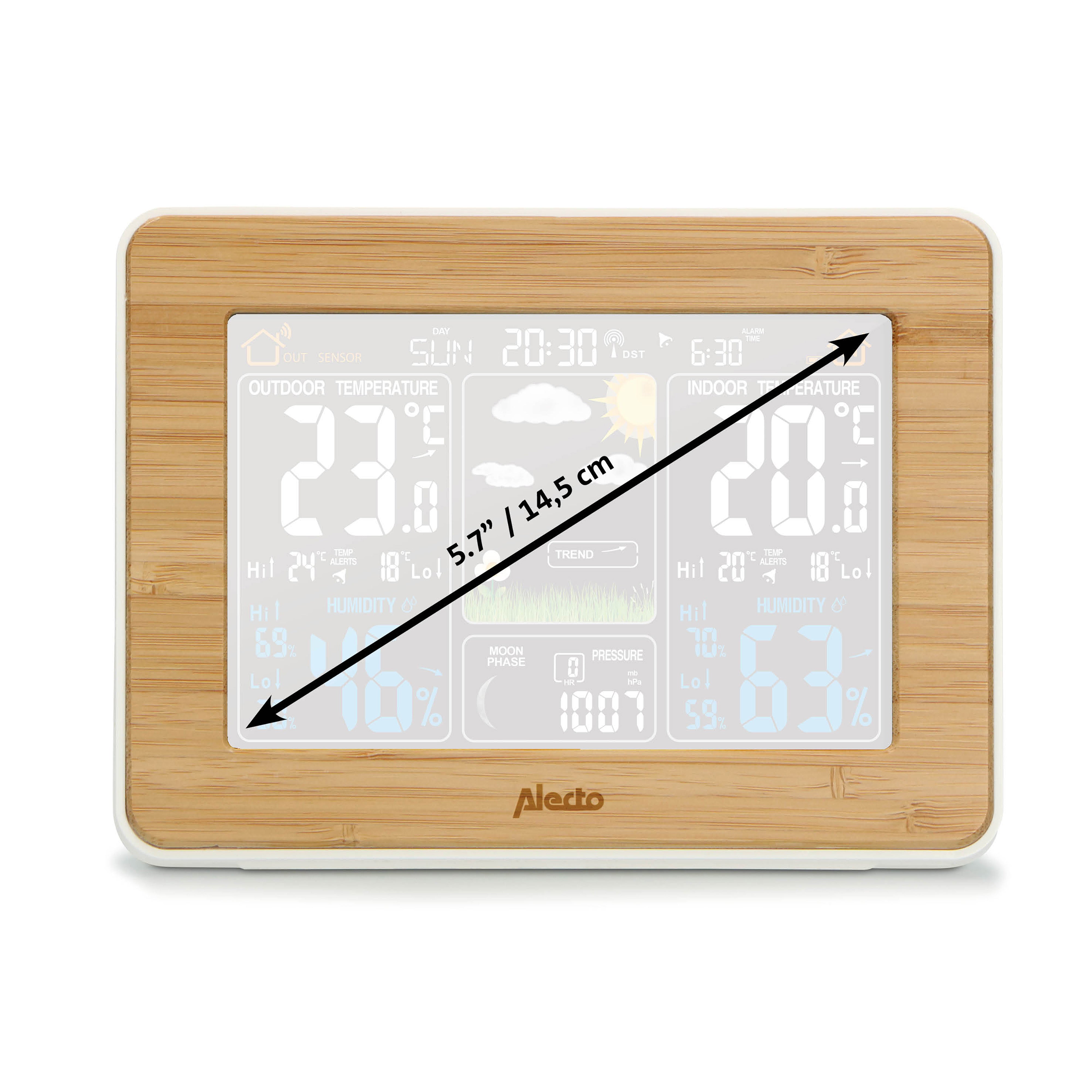 Weather station with wireless sensor Bamboo