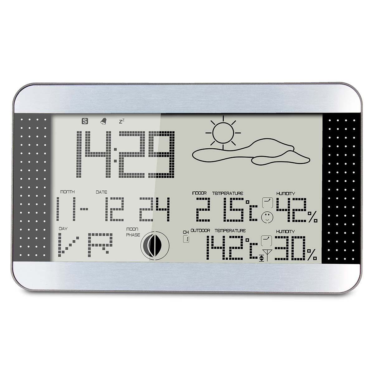 Wetterstation mit Funksensor Silver