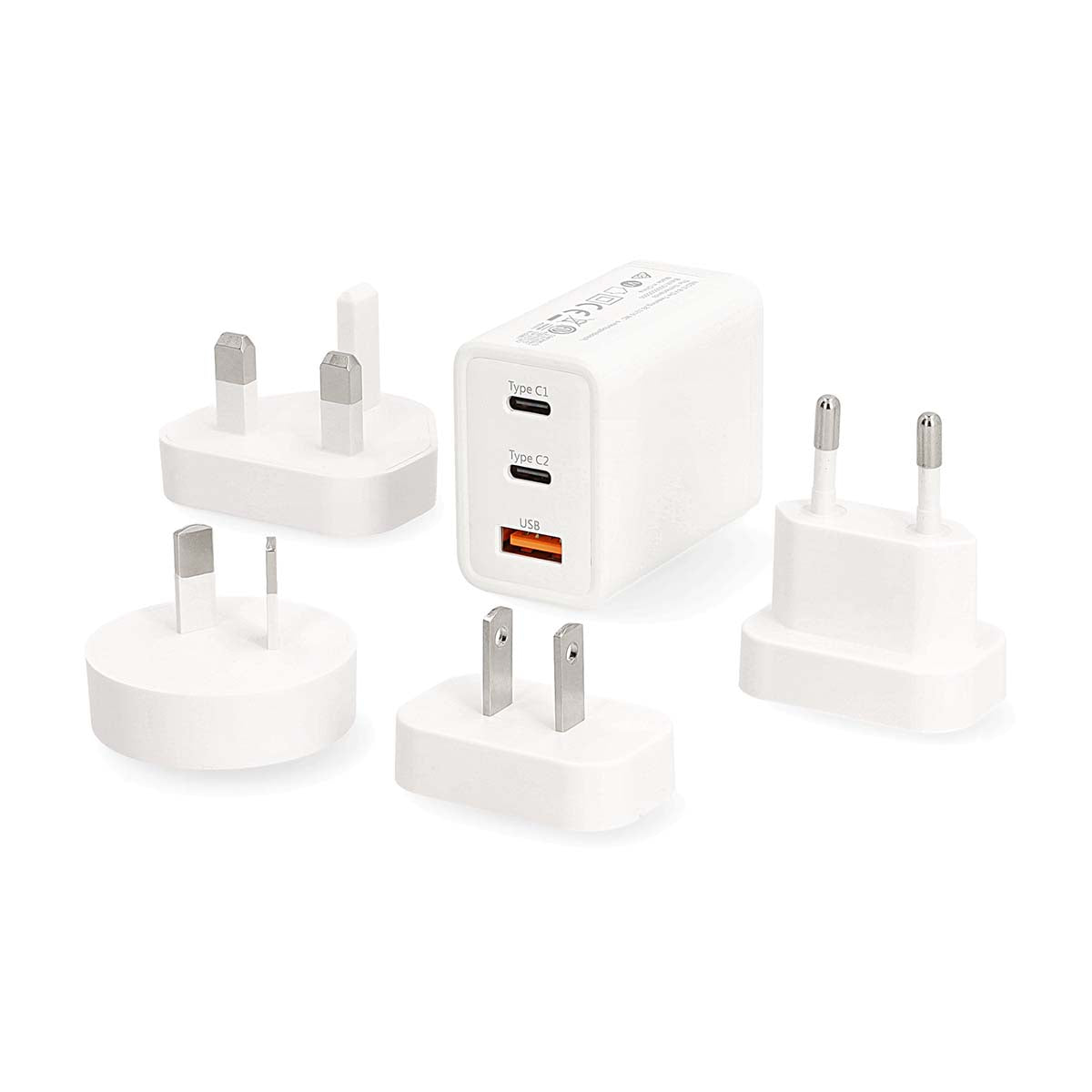 Reise-Adapter | 100 - 240 V AC 50/60 Hz | 65 W | Weiss