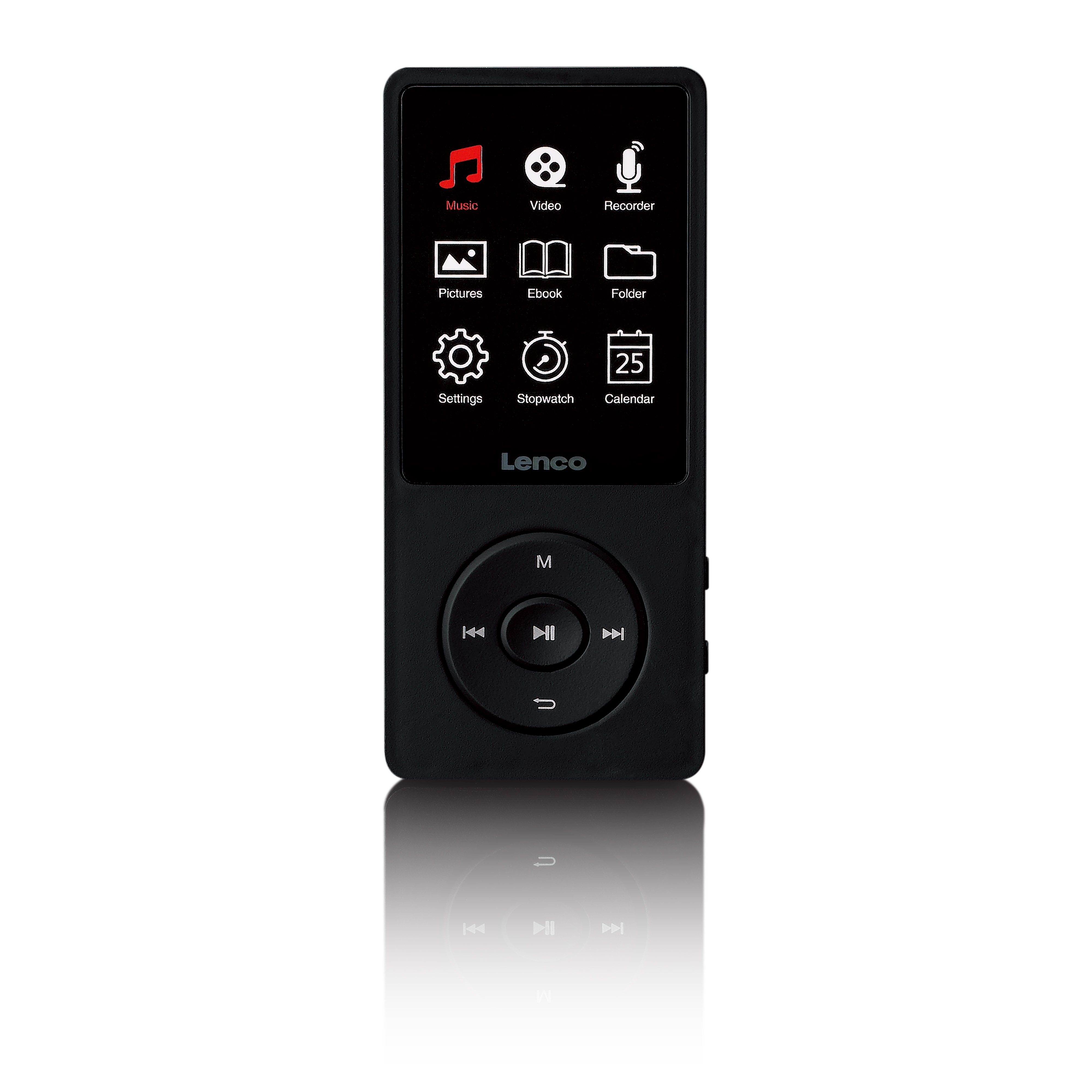 MP3/MP4-Player mit 2,4" TFT-LCD-Display und 8 GB internem Speicher Schwarz