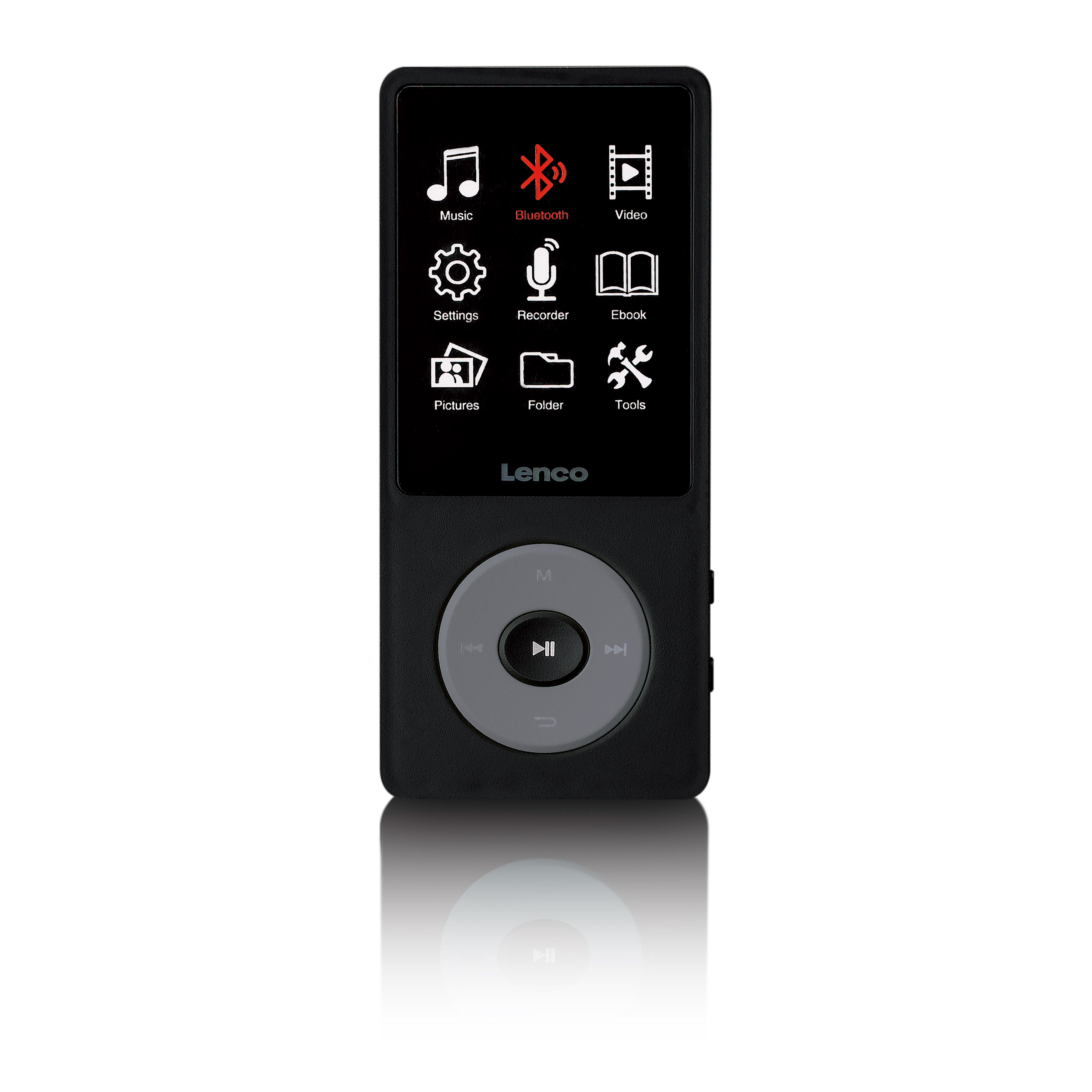 MP3/MP4-Player mit Bluetooth® und 8 GB internem Speicher Schwarz