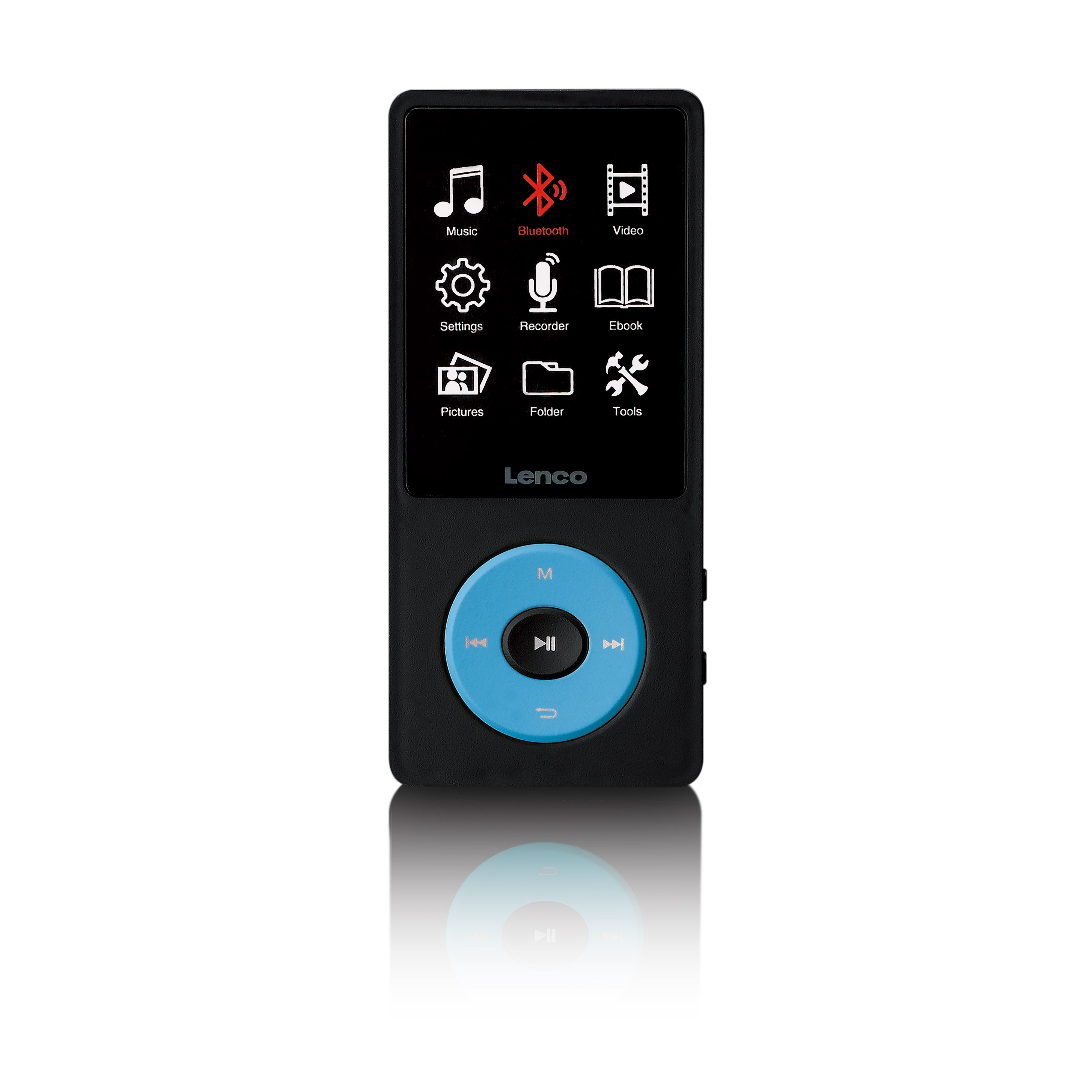 MP3/MP4-Player mit Bluetooth® und 8 GB internem Speicher Blau