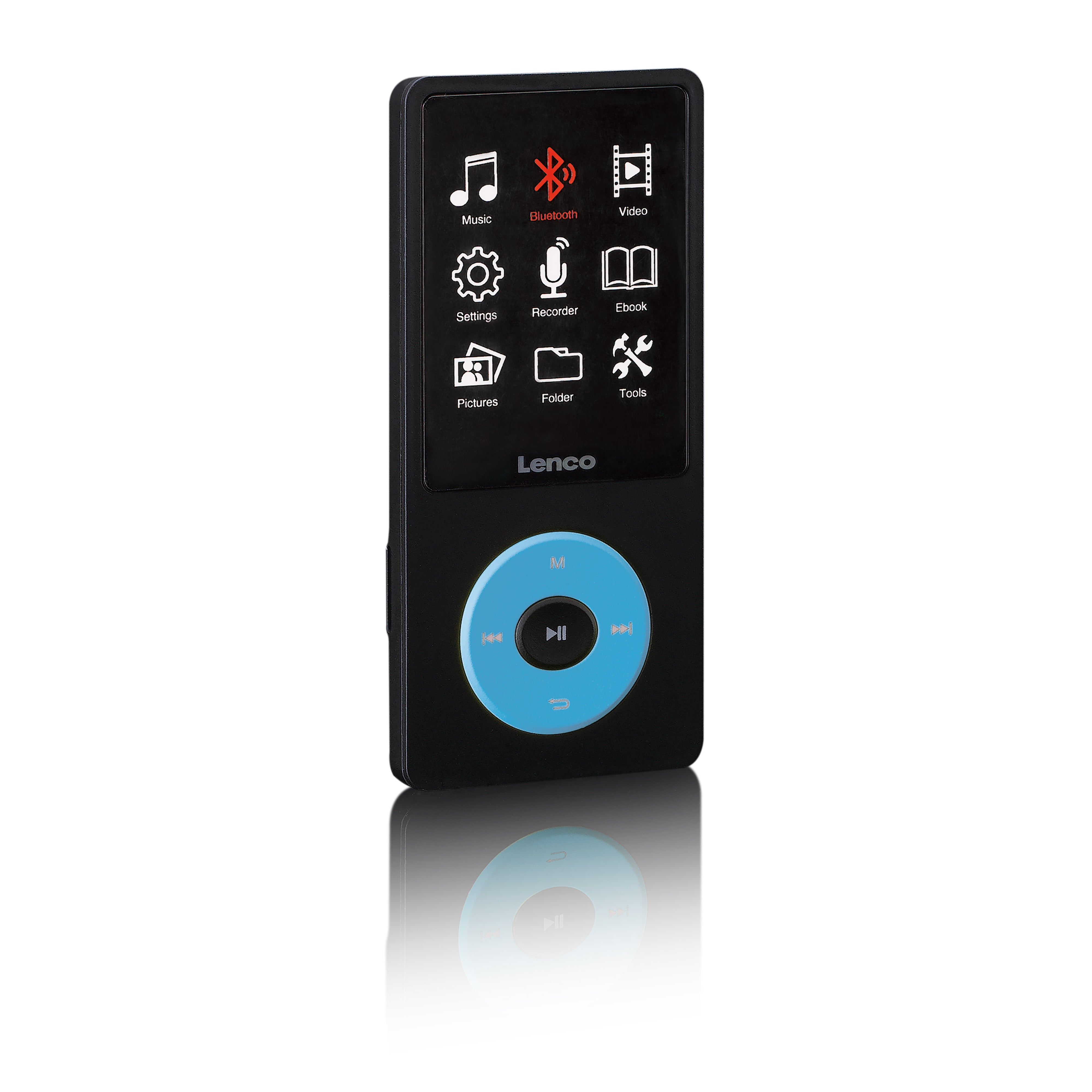 MP3/MP4-Player mit Bluetooth® und 8 GB internem Speicher Blau