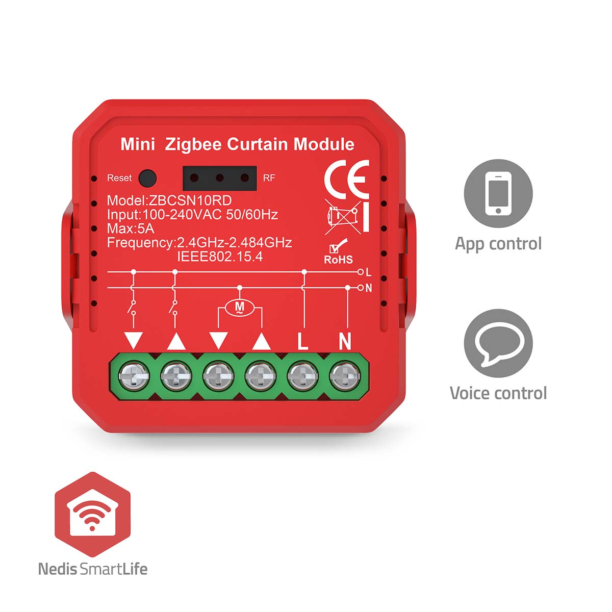 SmartLife Power Switch | Zigbee 3.0 | 1000 W | Terminal Anschluß | App erhältlich für: Android™ / IOS