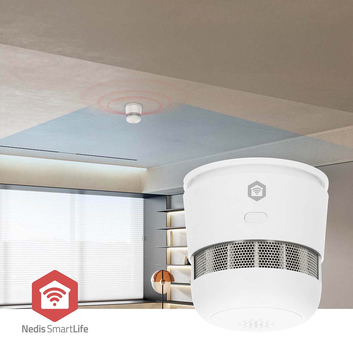 SmartLife Smoke Detector | Zigbee 3.0 | Battery Powered | Sensor life cycle: 10 year | EN 14604