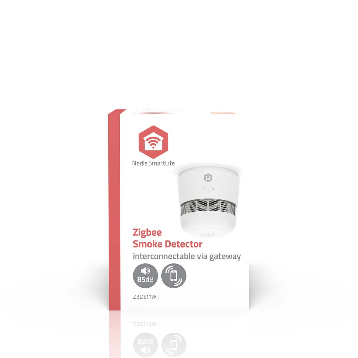 SmartLife Smoke Detector | Zigbee 3.0 | Battery Powered | Sensor life cycle: 10 year | EN 14604