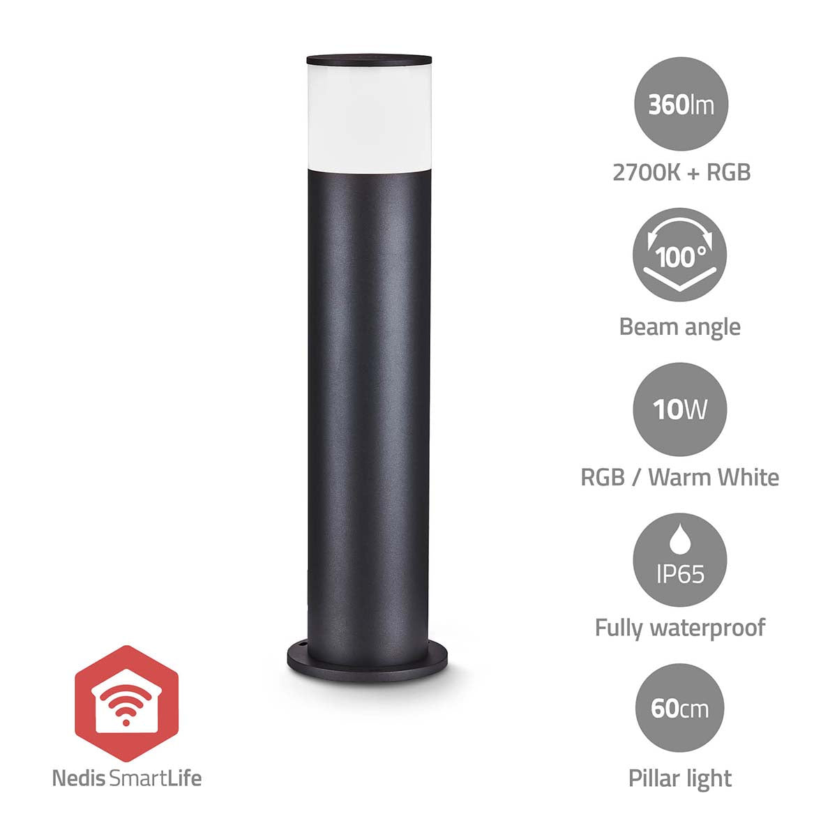 Smartlife-Außenleuchte | 360 lm | Zigbee 3.0 | 10 + 4 W | RGB / Warmweiss | 2700 K | Aluminium | Android™ / IOS
