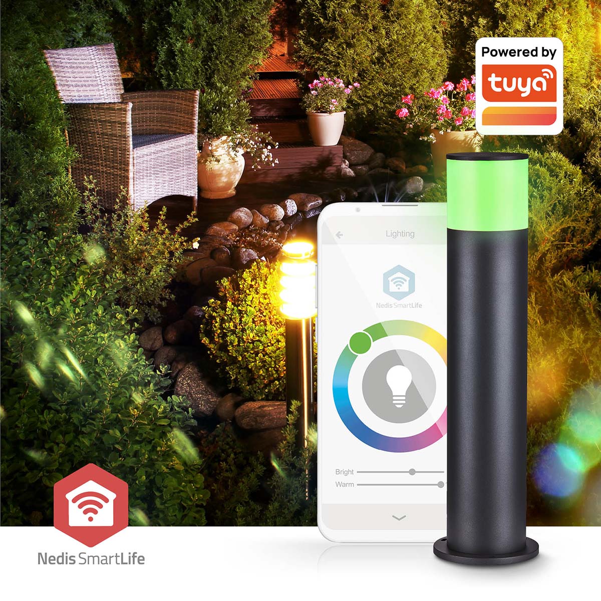 Smartlife-Außenleuchte | 360 lm | Zigbee 3.0 | 10 + 4 W | RGB / Warmweiss | 2700 K | Aluminium | Android™ / IOS