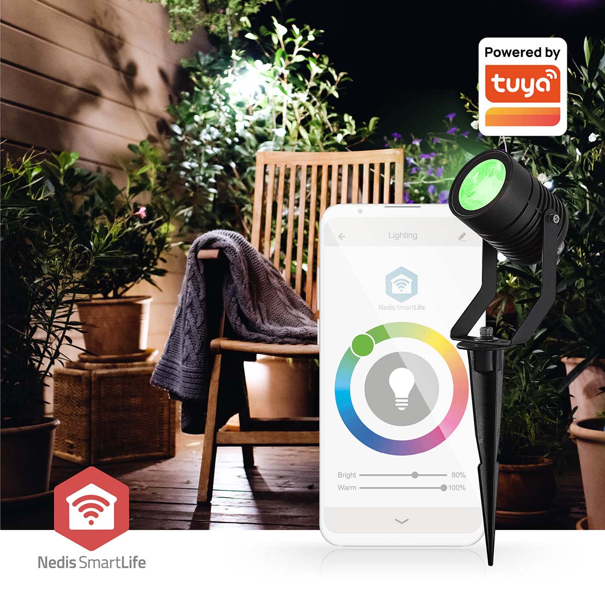 Smartlife-Außenleuchte | 3 x 90 lm | Zigbee 3.0 | 3 x 3 W | RGB | 2700 K | Aluminium | Android™ / IOS