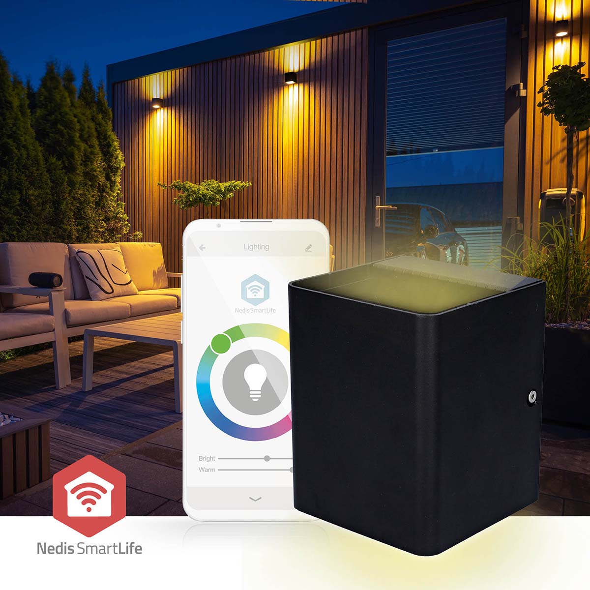 Smartlife-Außenleuchte | 2 x 270 lm | Zigbee 3.0 | 12 + 4 W | RGB / Warmweiss | 2700 K | Aluminium | Android™ / IOS