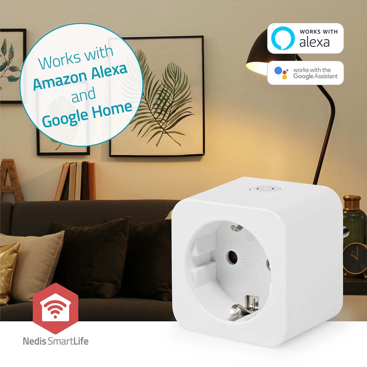 SmartLife Smart Stecker | Zigbee 3.0 | IP21 | Leistungsmesser | 3680 W | Hybrid (CEE 7/7) | 0 - 55 °C | Android™ / IOS | Weiss | 1 Stück