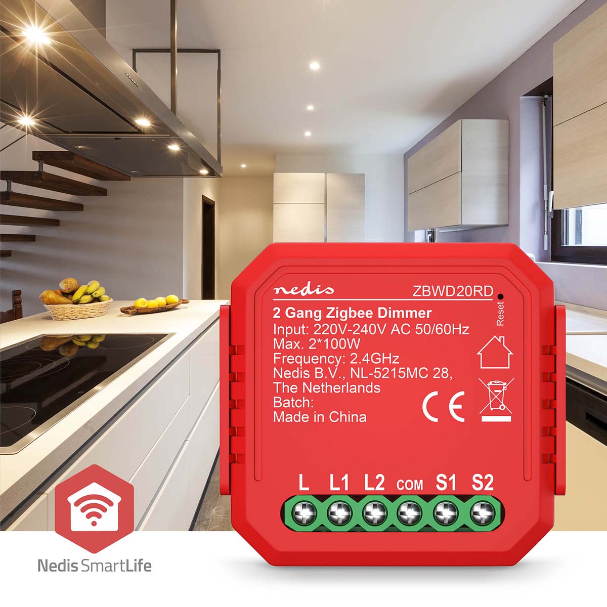 SmartLife Power Switch | Zigbee 3.0 | 2x100 W | Terminal Anschluß | App erhältlich für: Android™ / IOS