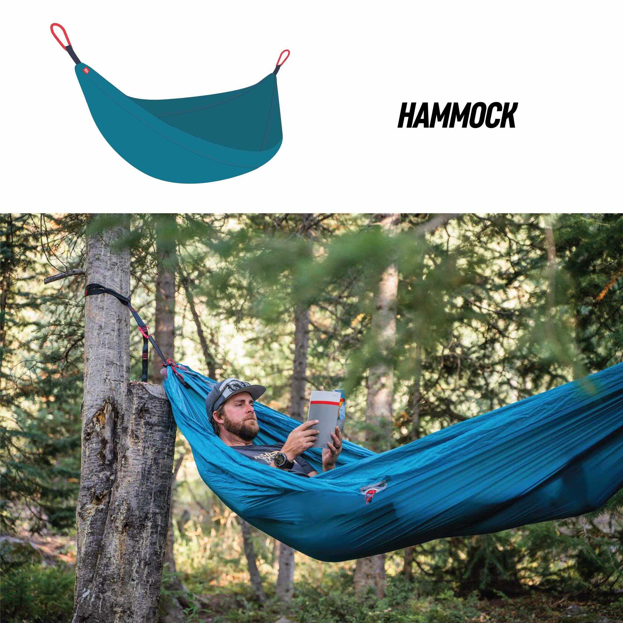 Grand Trunk Moab All-In-One Shelter Hammock (blue)