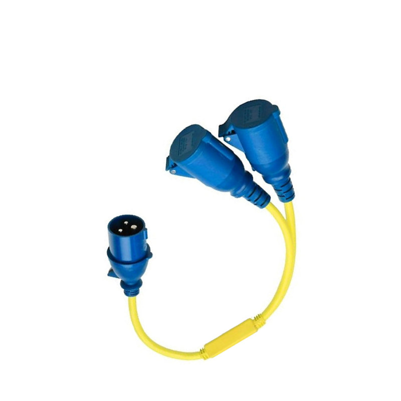 Victron Splitter Cord 16A/250V-CEE plug/2xCEE Coupling
