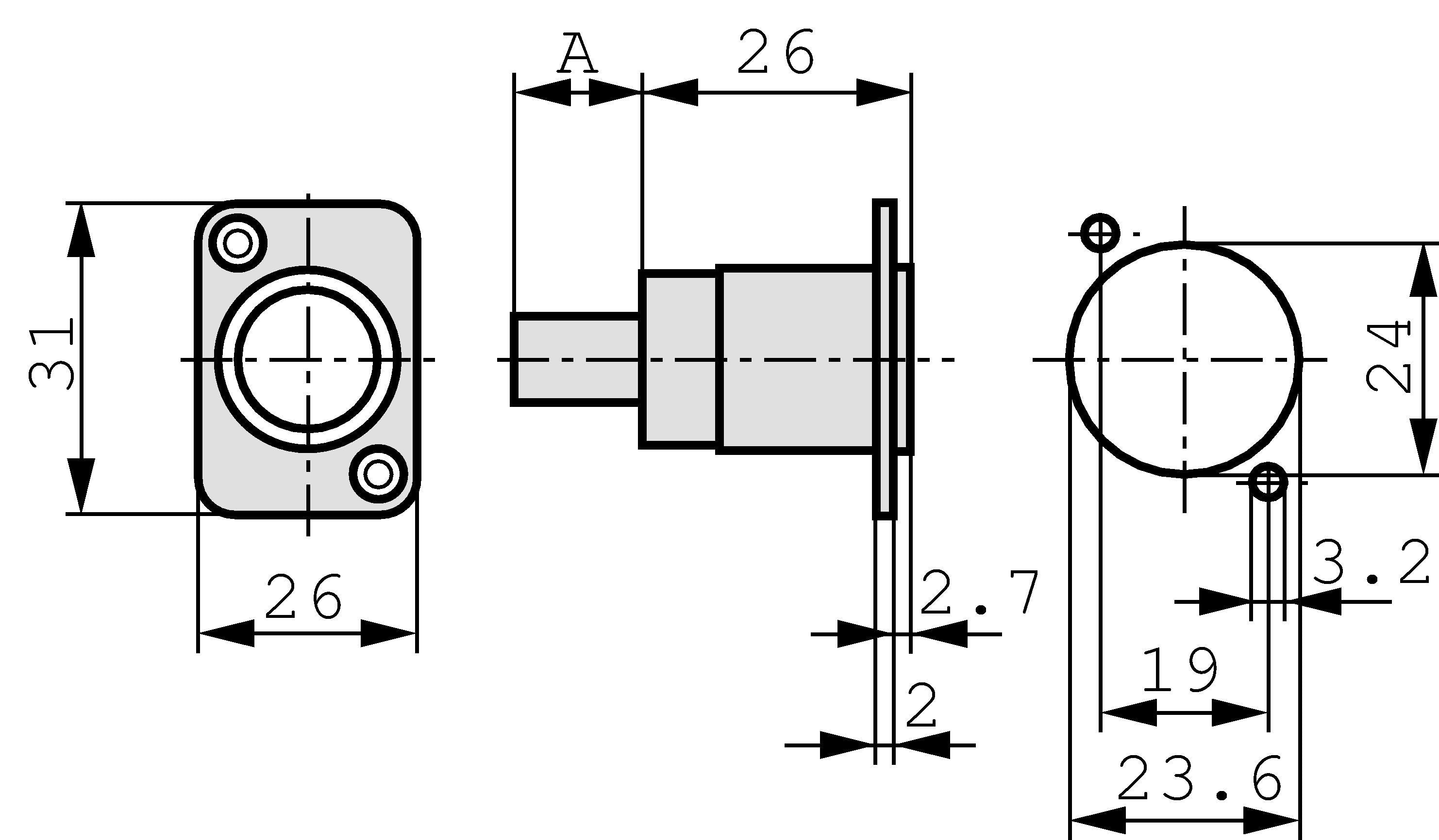 Wendbarer USB 2.0 Gender Changer (Typ A und B), D-Gehäuse aus Nickel