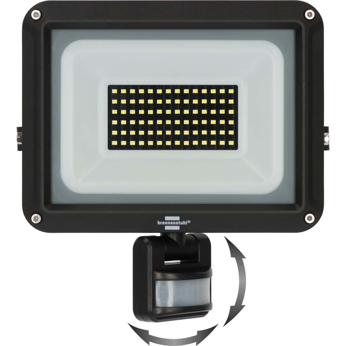LED-Strahler JARO 7060 P (LED-Fluter zur Wandmontage für den Außenbereich IP65, 50W, 5800lm, 6500K, mit Bewegungsmelder)