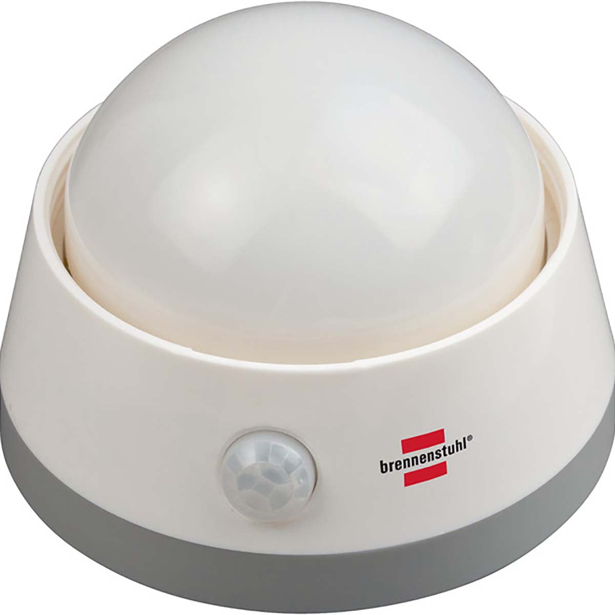 LED-Nachtlicht / Orientierungslicht mit Infrarot-Bewegungsmelder (sanftes Licht inkl. Push-Schalter und Batterien) weiß