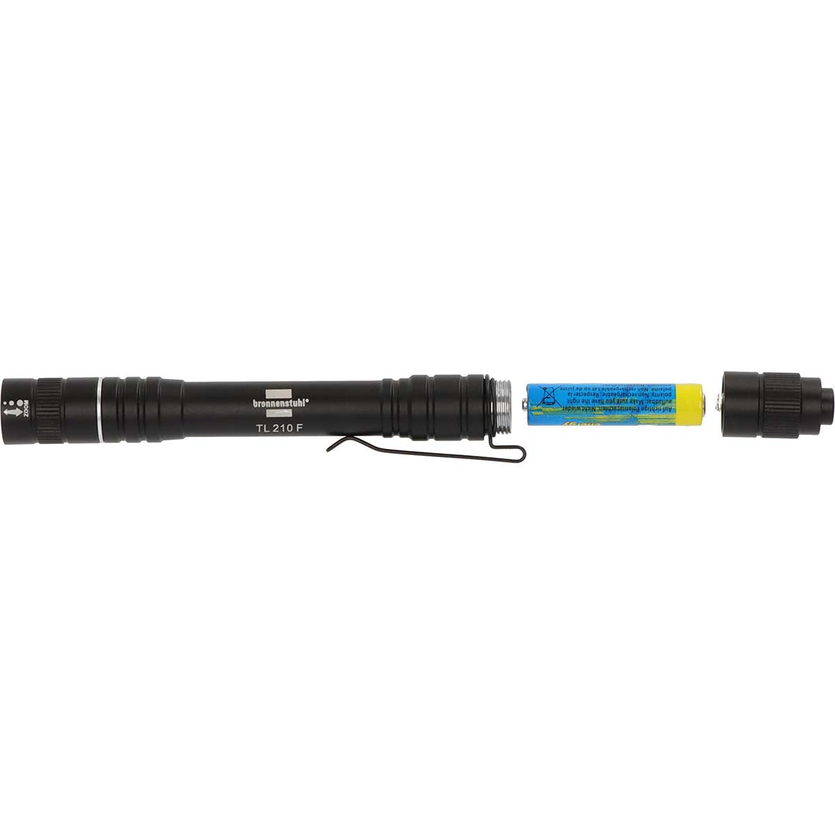 Taschenlampe LED LuxPremium TL 210 F/Taschenlampe mit Batterien und heller Osram LED (180lm, bis zu 7 Stunden Brenndauer, Fremdkörper- und spritzwassergeschützt IP44)