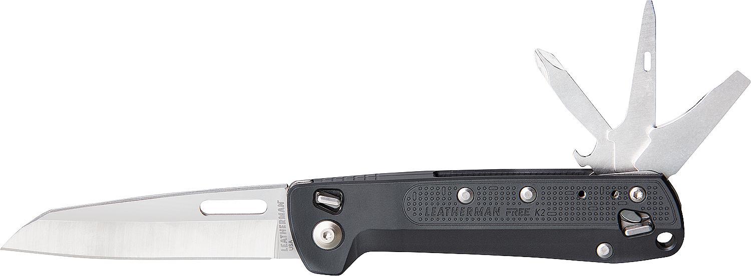 Klapp-Messer Leatherman Free K2  Schwarz