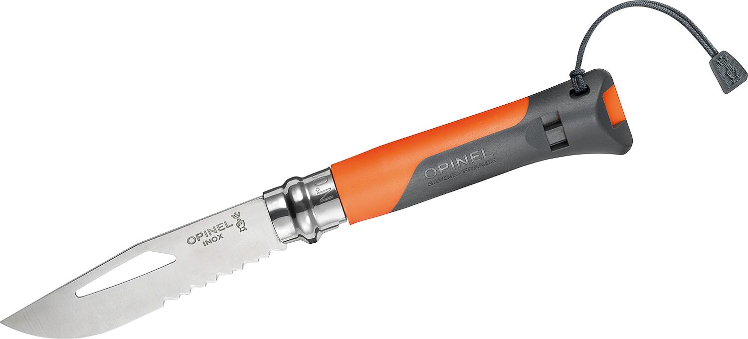 Taschenmesser Opinel No.08 Outdoor, orange/grau, 254269